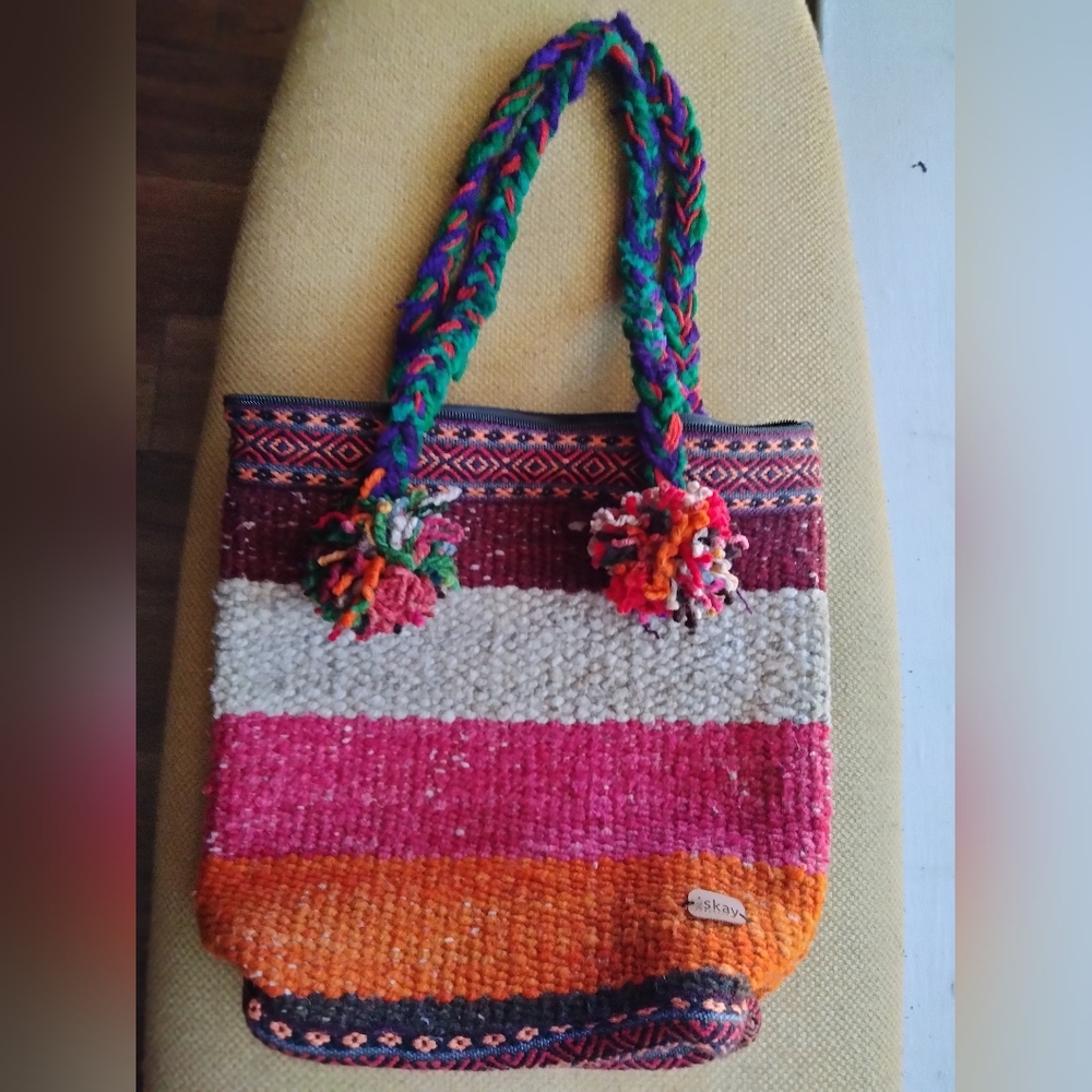 Handmade small tote bag ( Peruvian culture)
